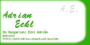 adrian eckl business card